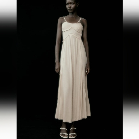 Zara Dresses & Skirts - ZARA long strappy Casual Flowy Summer dress